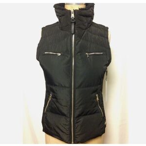 Calvin Klein Performance Knit Back Puffer Vest S Black PF6V9792 NWT